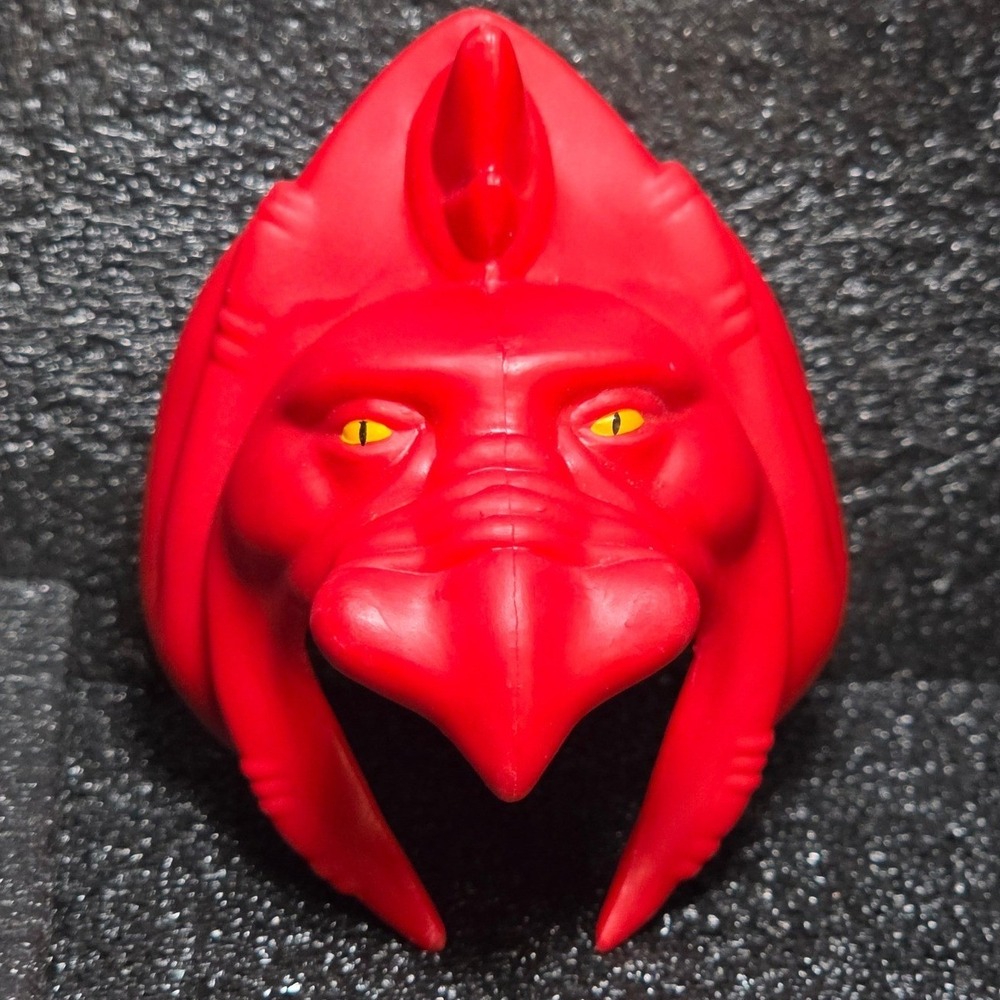 Vintage 1982 Mattel Masters of the Universe Battle Cat Helmet Red Mask MOTU Part - Picture 1 of 5